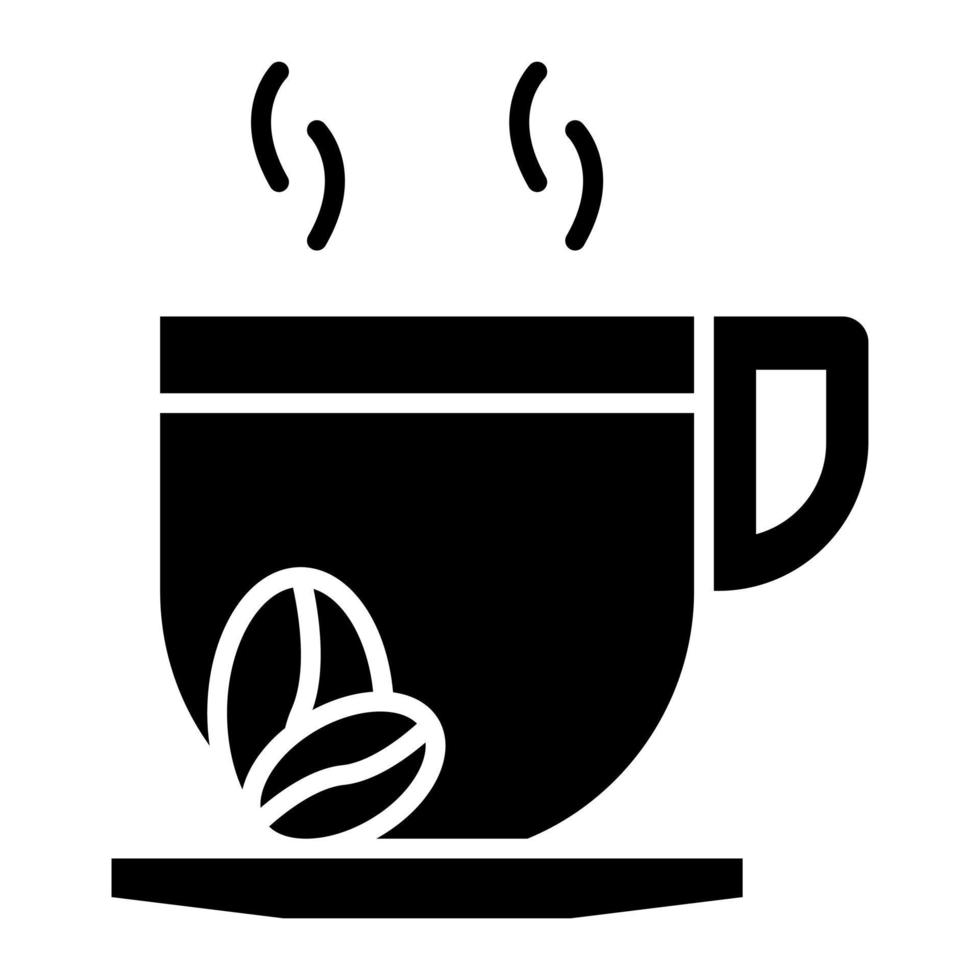 Coffee Break Glyph Icon vector