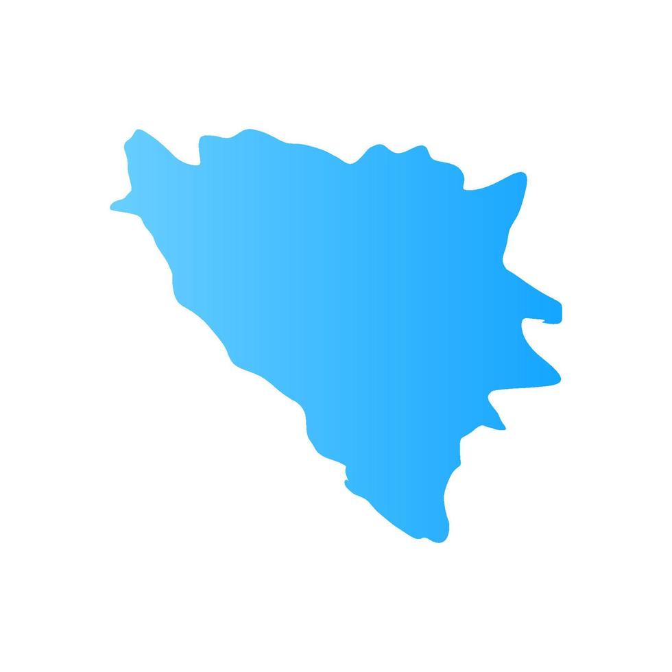 Illustrated bosnia map vector