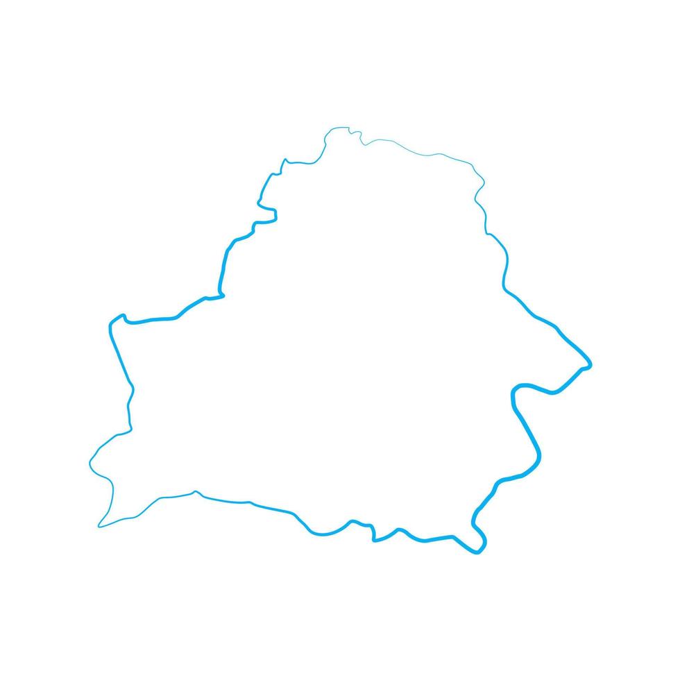 Illustrated Belarus map vector