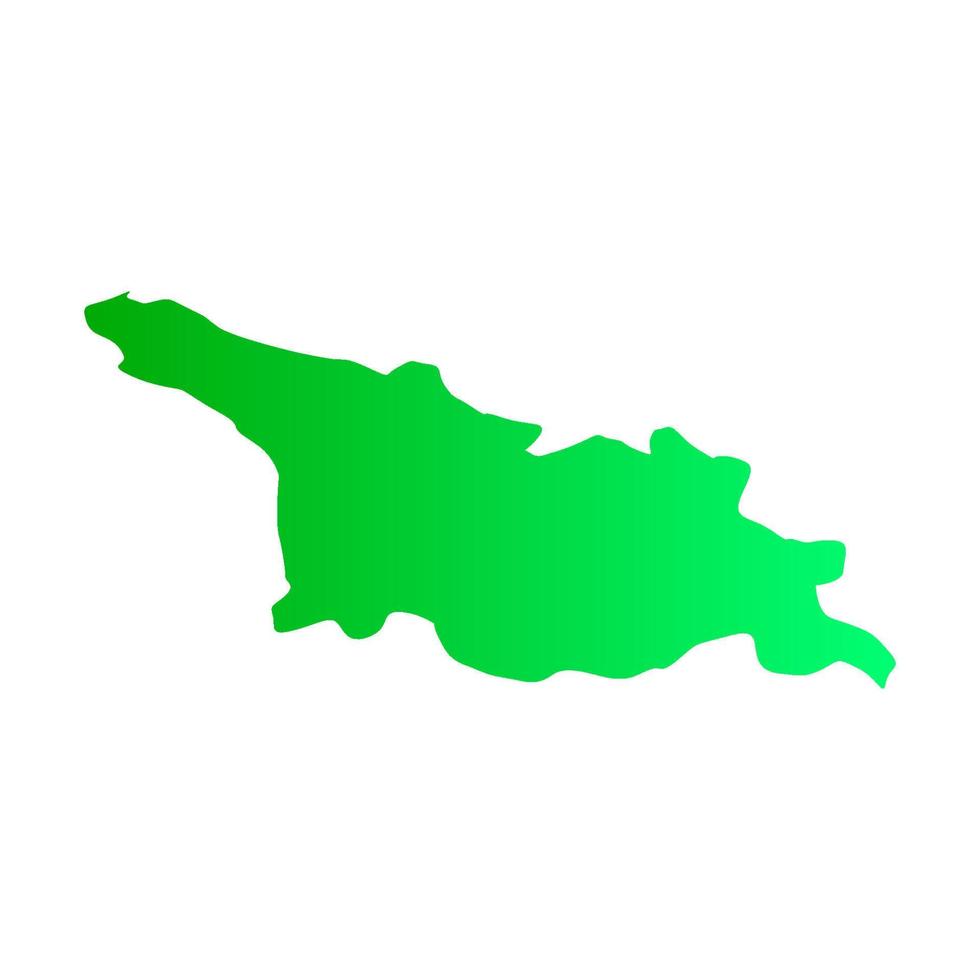 Georgia map illustrated vector