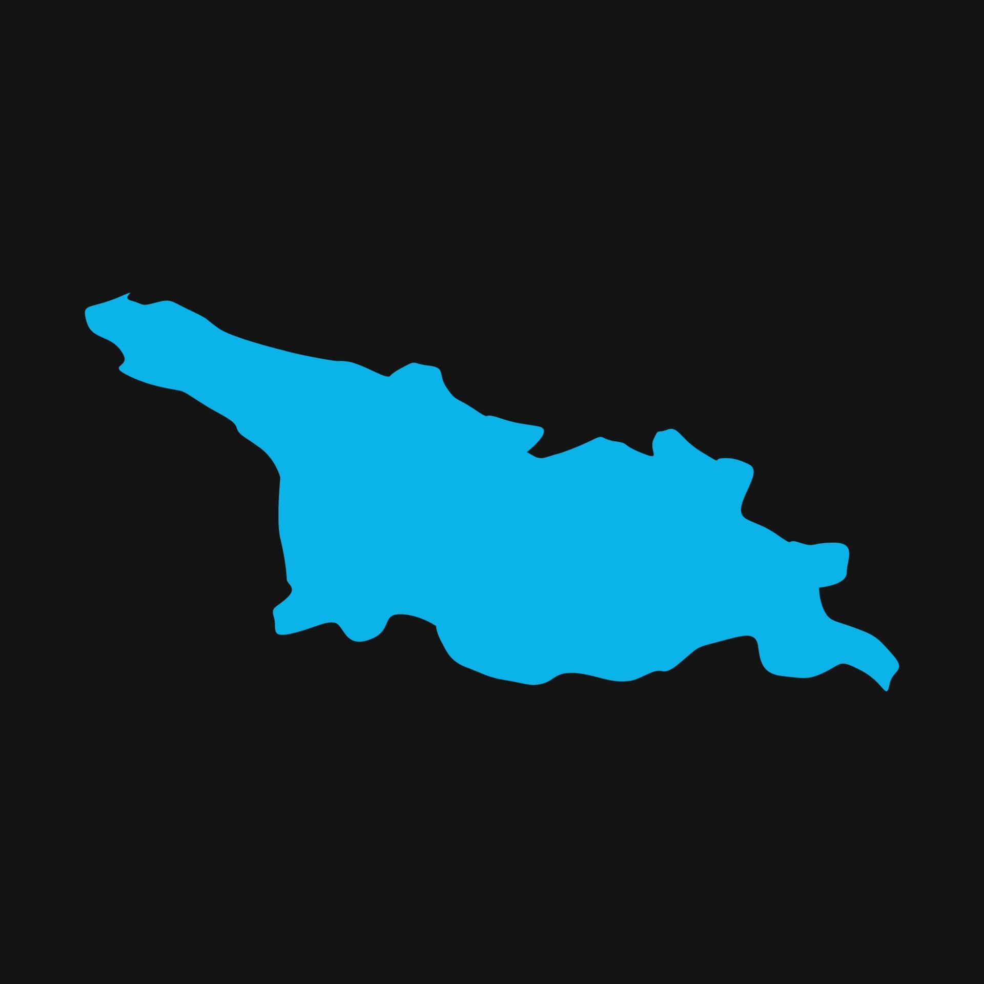 Georgia map illustrated 8697477 Vector Art at Vecteezy