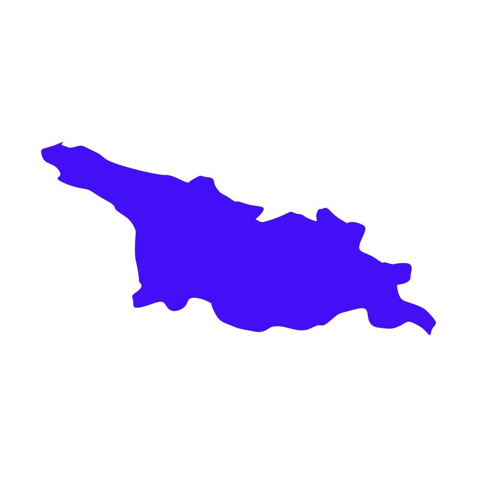 Georgia map illustrated vector