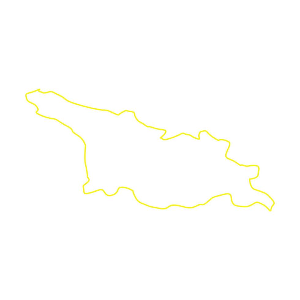 mapa de georgia ilustrado vector