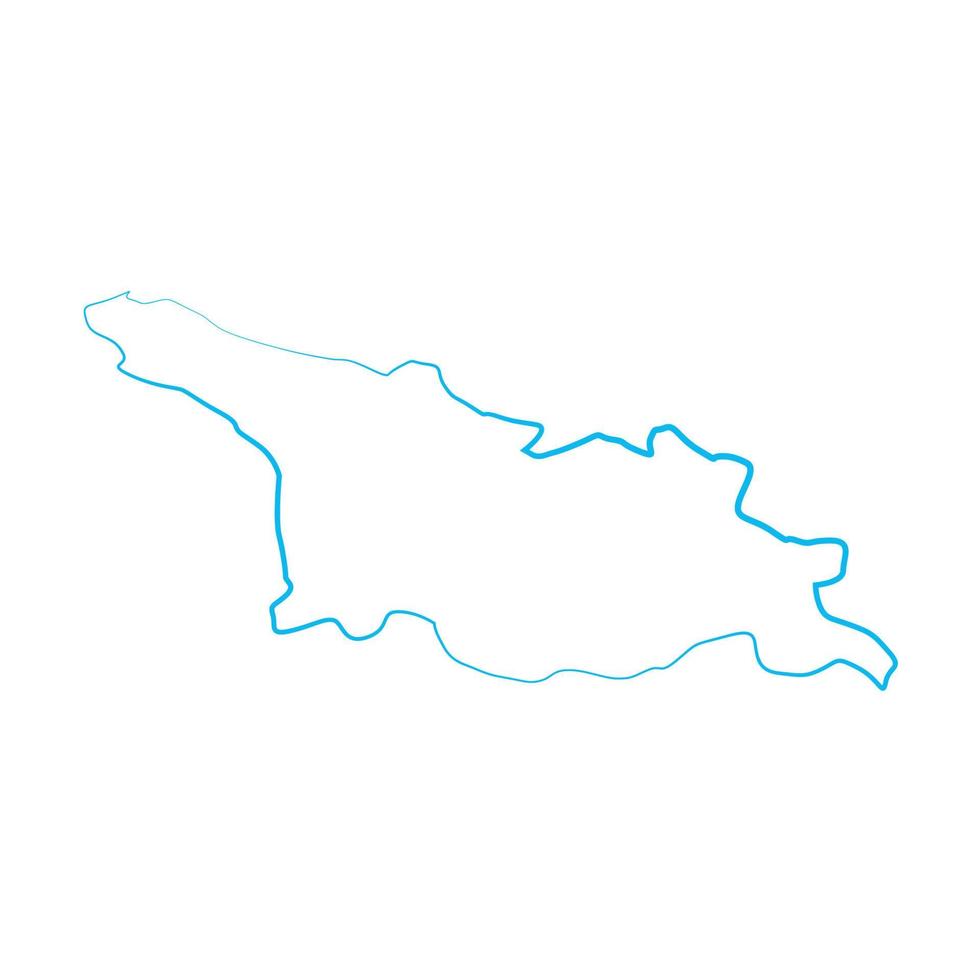 mapa de georgia ilustrado vector