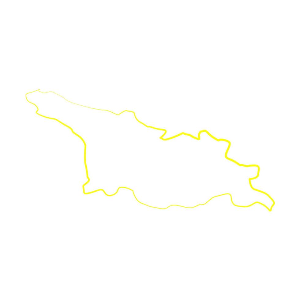 mapa de georgia ilustrado vector