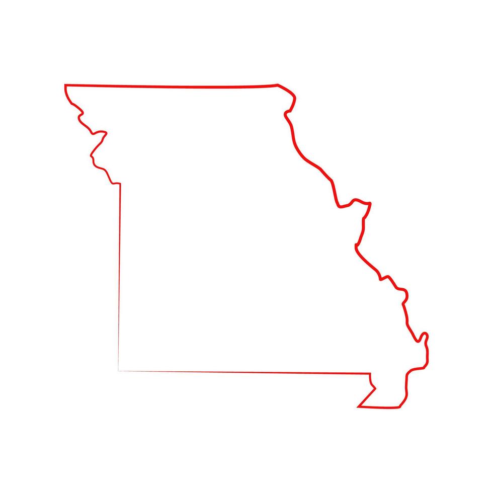 Minnesota map illustrated vector