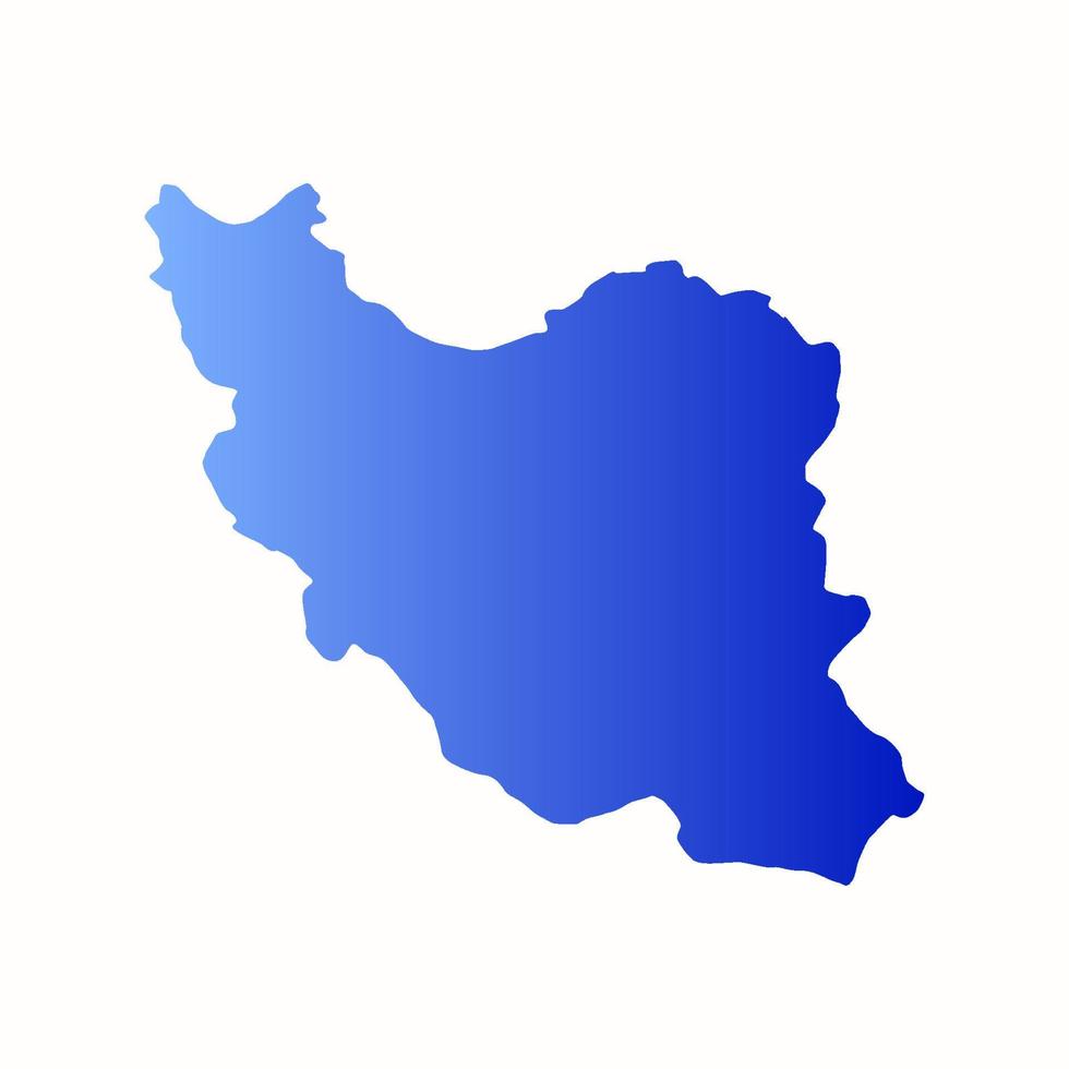 Illustrated iran map vector