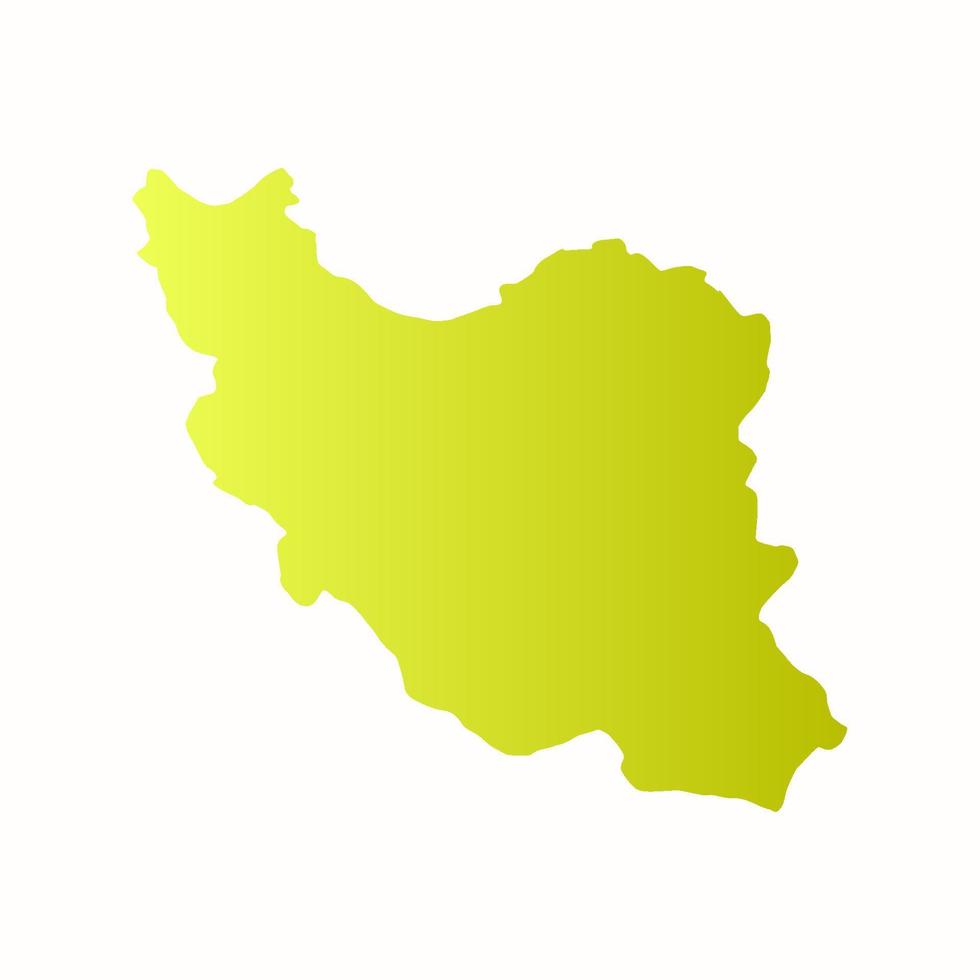 Illustrated iran map vector