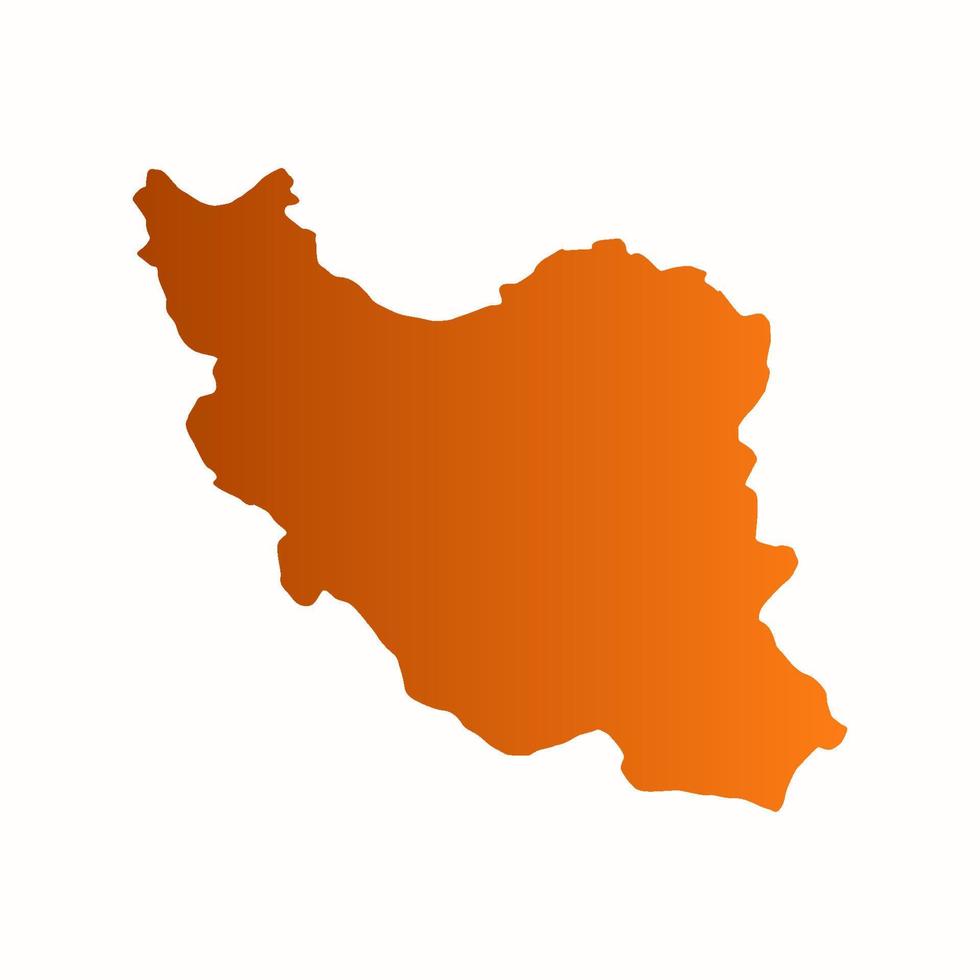 Illustrated iran map vector