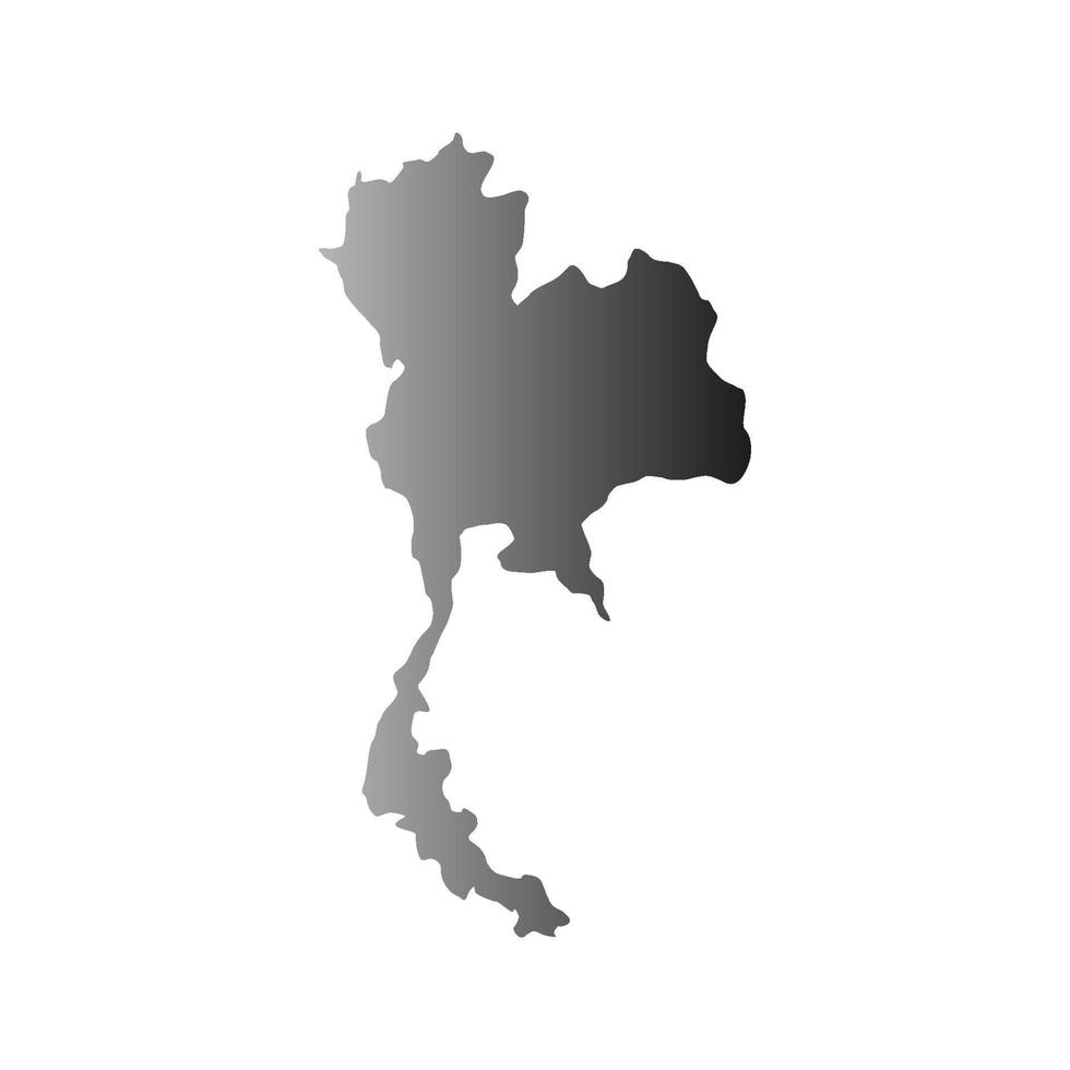 Thailand map illustrated vector