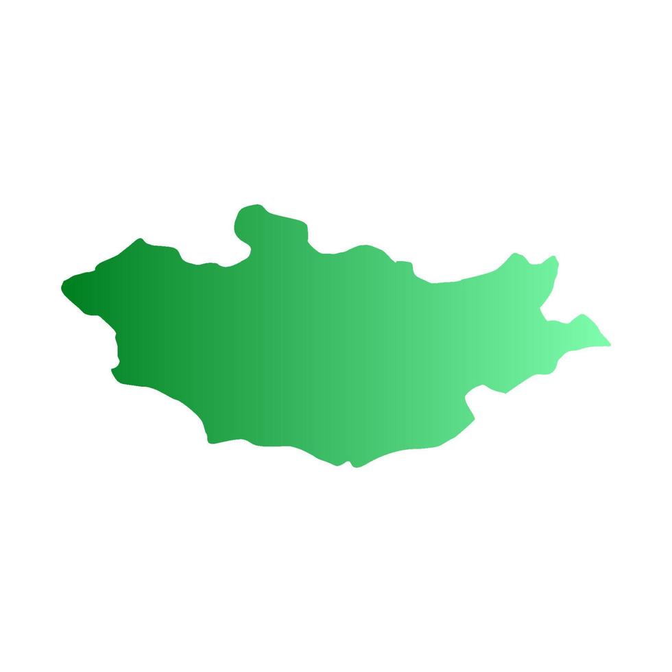 Mongolia map illustrated vector