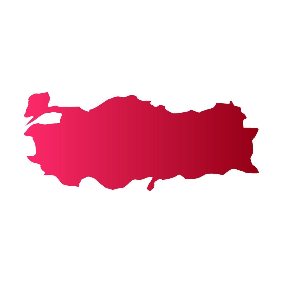 Illustrated turkey map vector