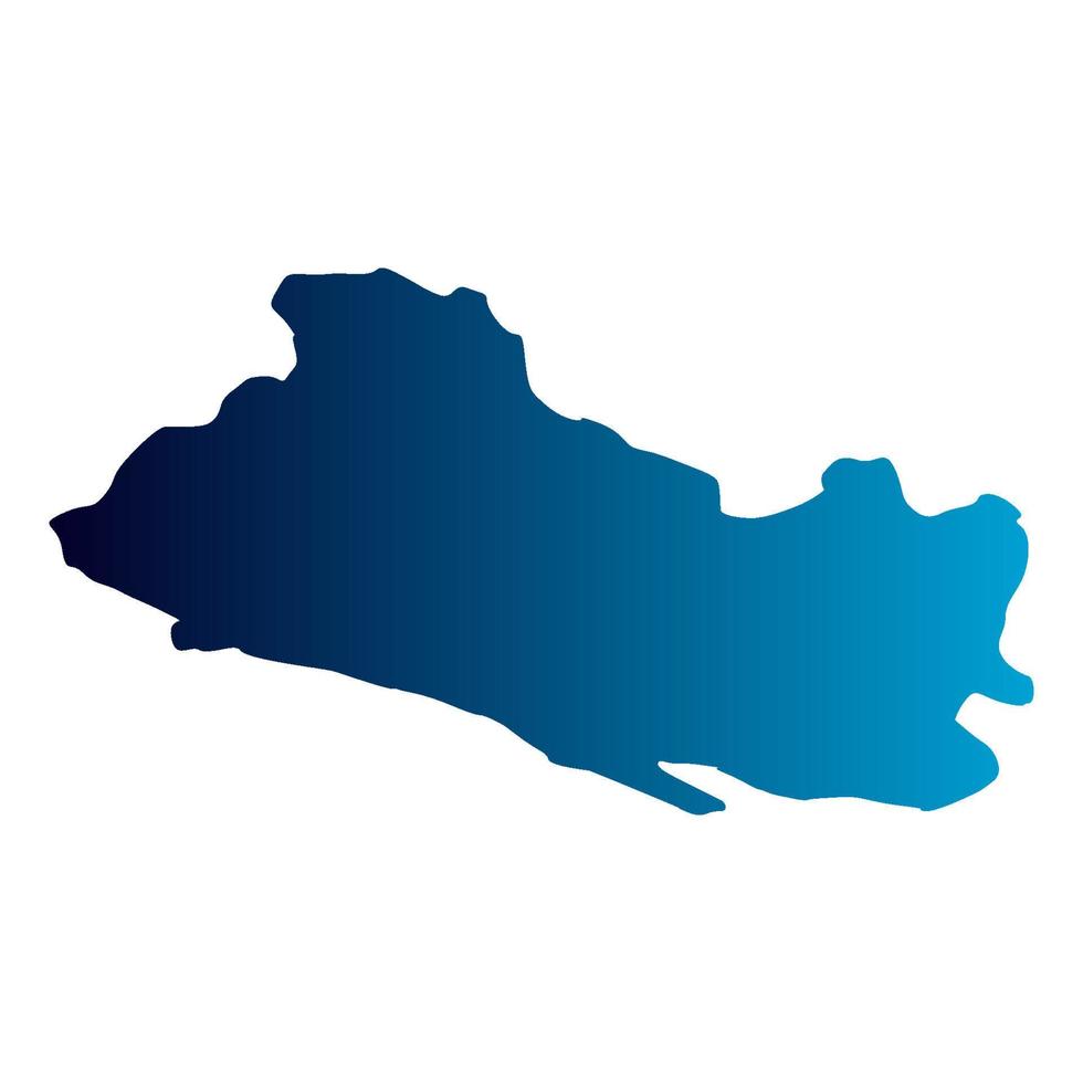 El salvador map illustrated vector