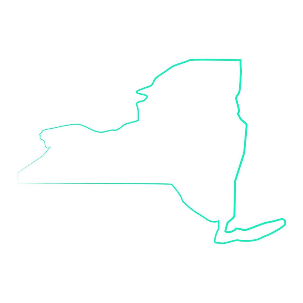 mapa de nueva york ilustrado vector