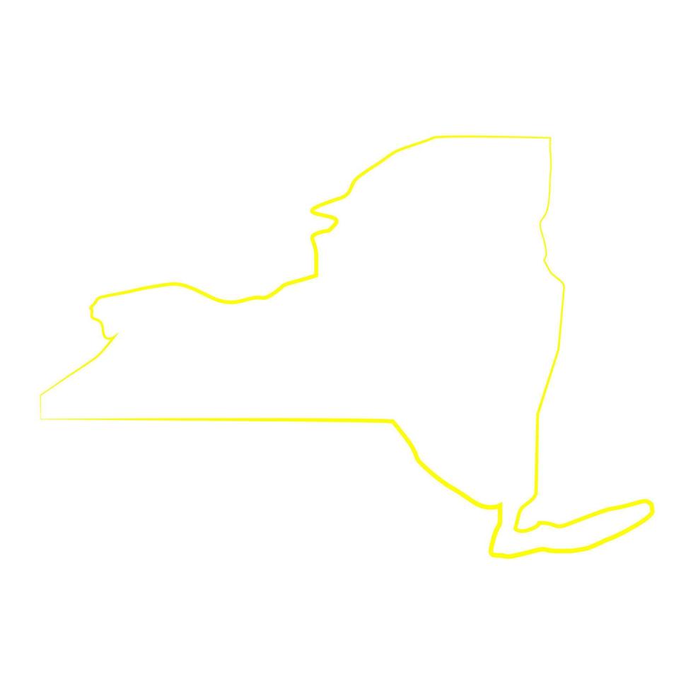 mapa de nueva york ilustrado vector