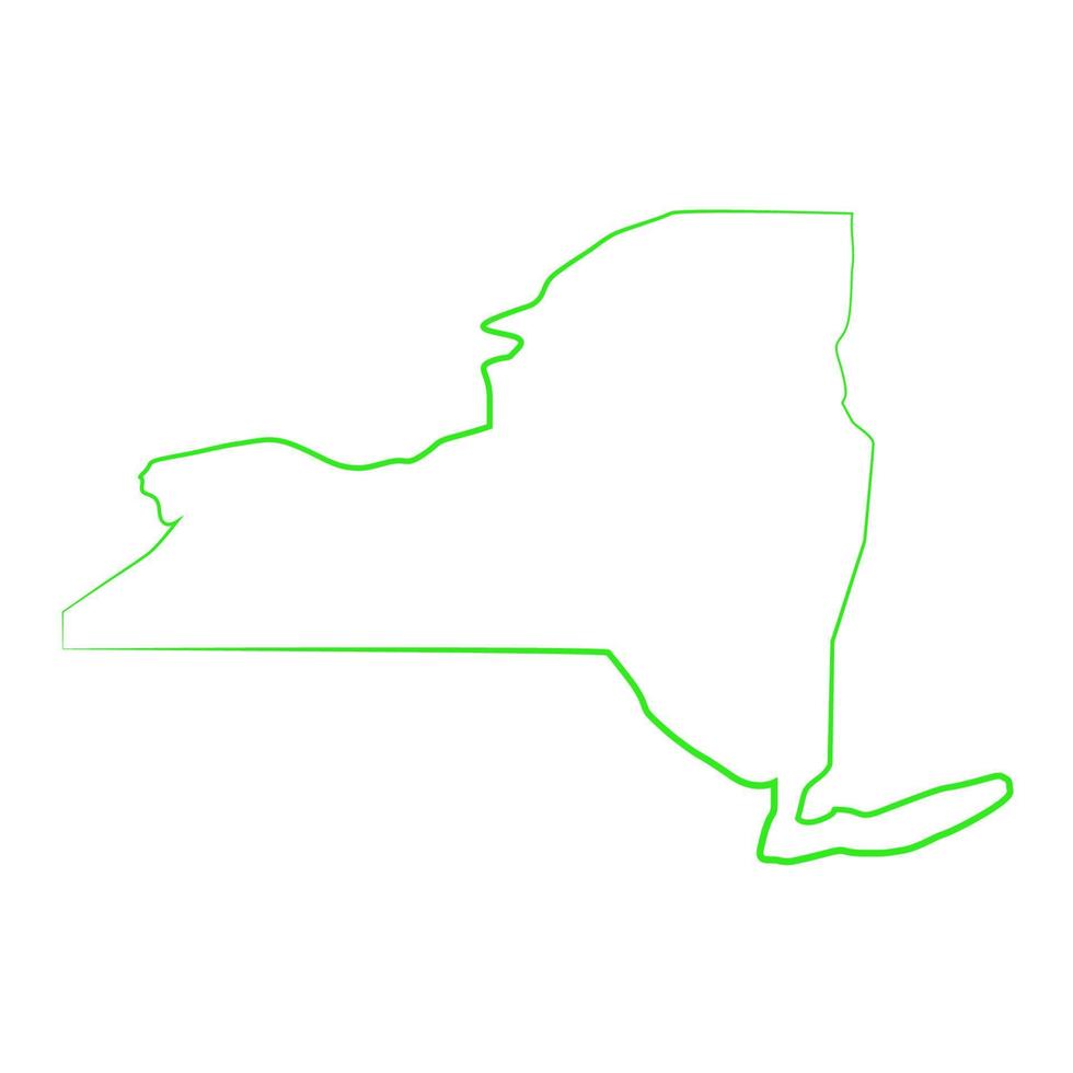 New york map illustrated vector