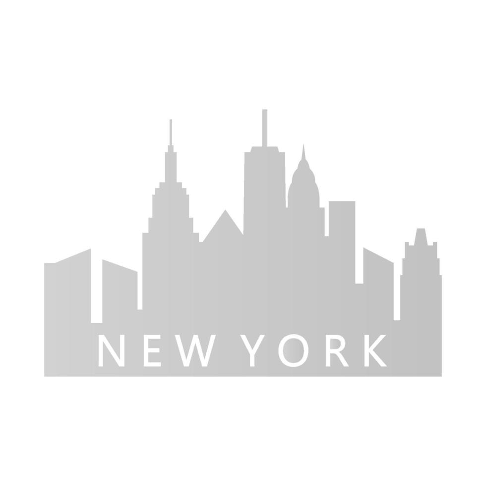 New york skyline illustrated vector