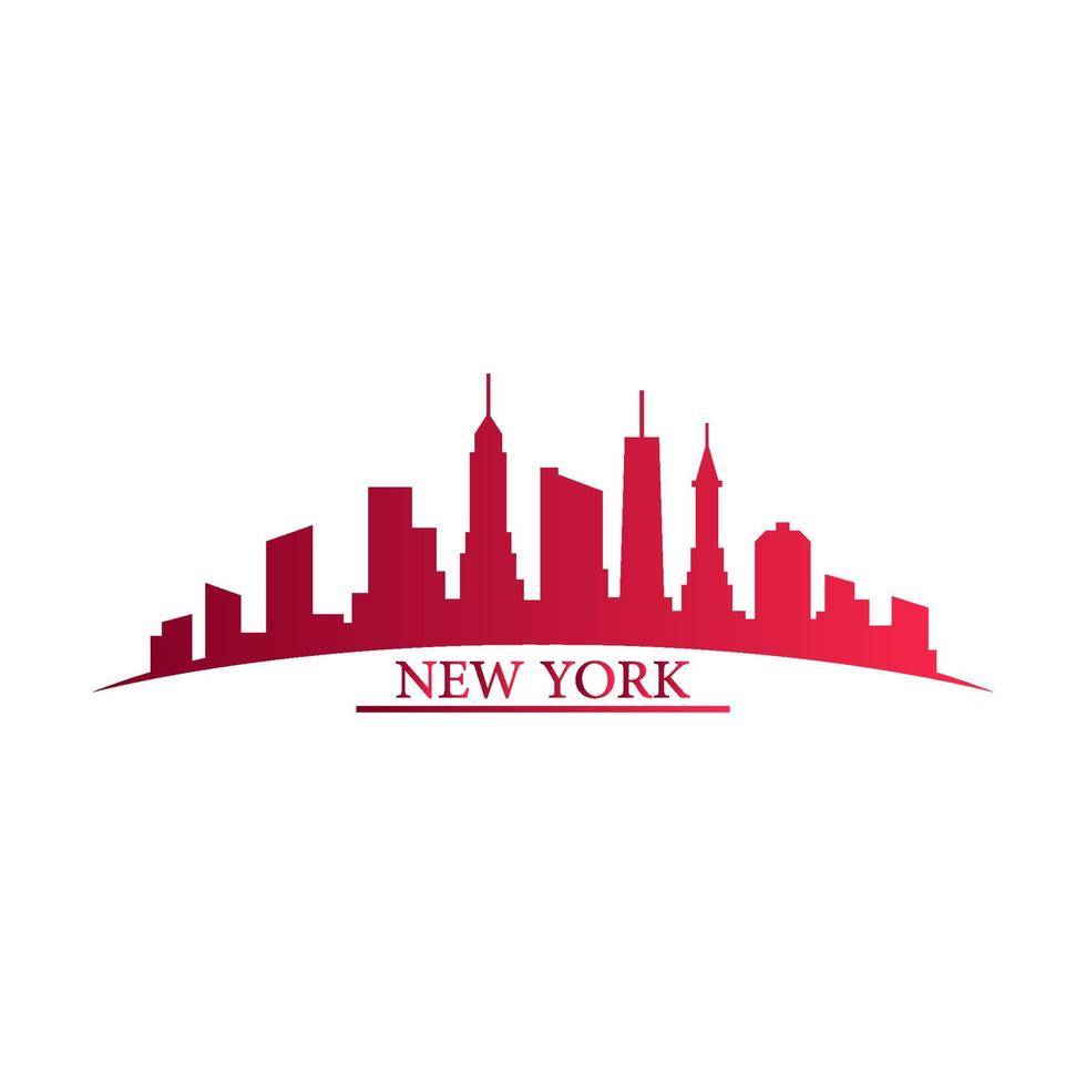 New york skyline illustrated vector