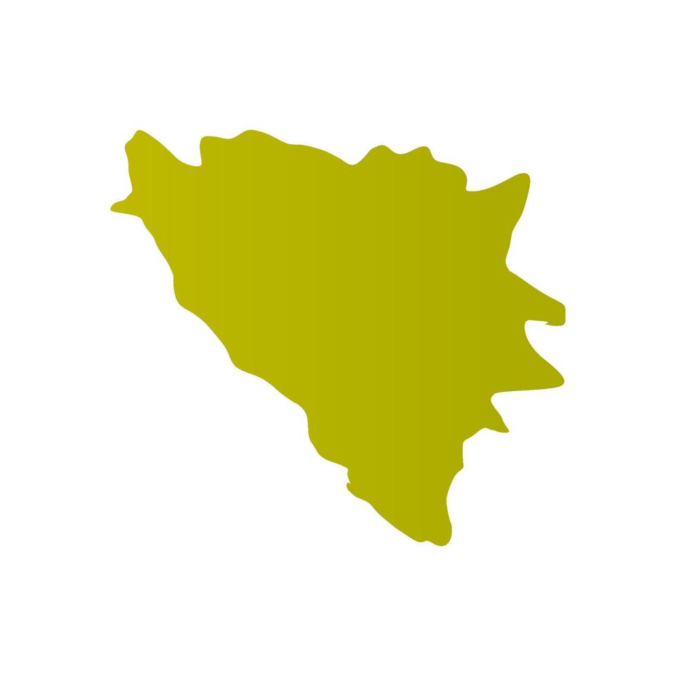 Illustrated bosnia map vector