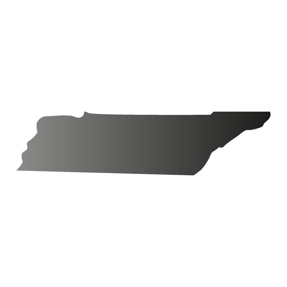 Tennesse map illustrated vector