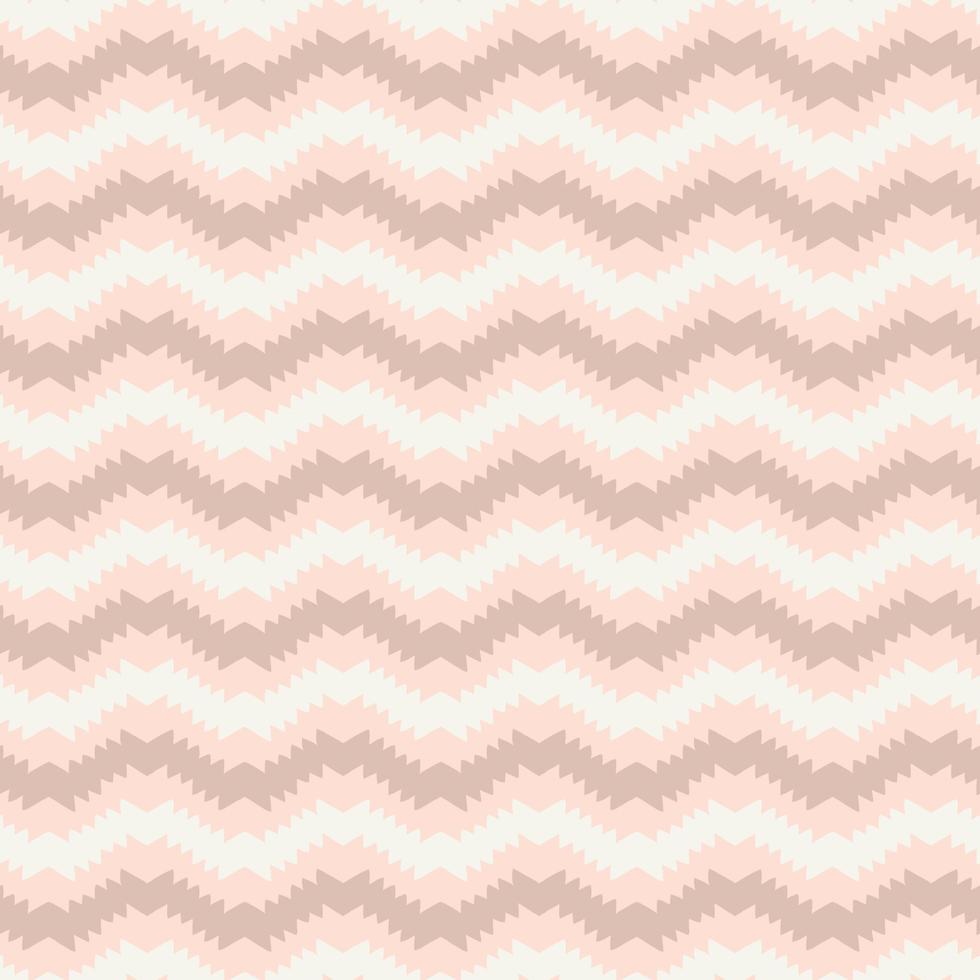 SEAMLESS VECTOR REPEAT PATTERN. Mexican Wave. simple zigzag waves in pastel Neapolitan colours. Aztec line chevron basic repeating design