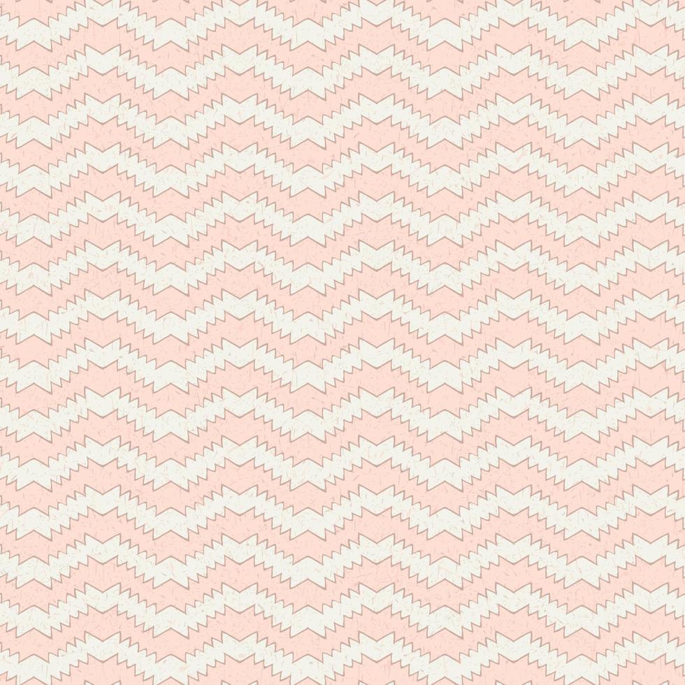 patrón de repetición de vector transparente. onda mexicana línea simple ondas en zigzag en colores pastel napolitanos. diseño repetitivo básico de chevron de línea azteca. textura de papel hecho a mano