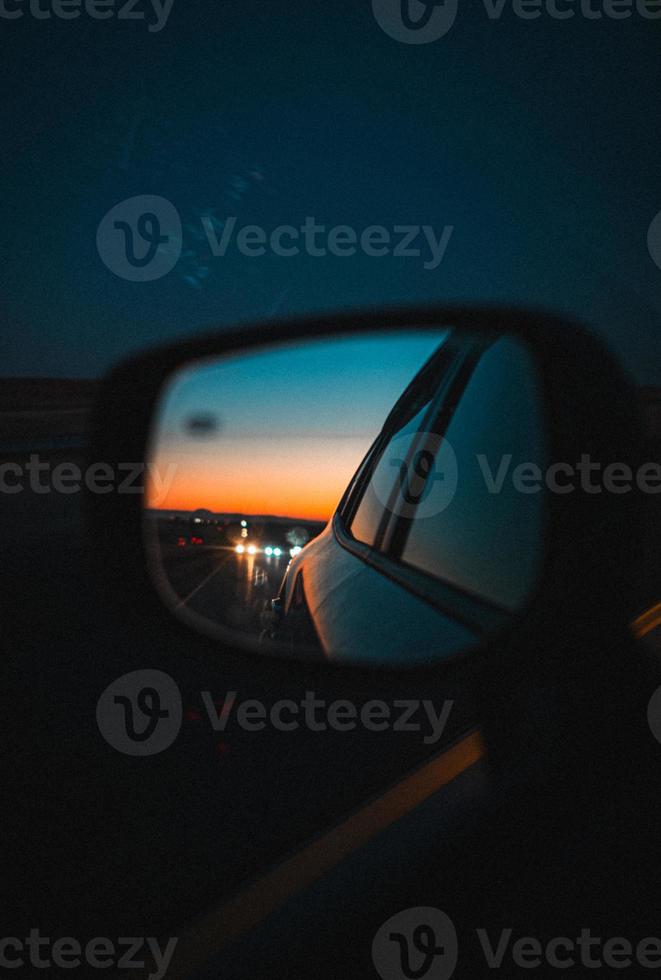 Retro Film Highway Sunset photo
