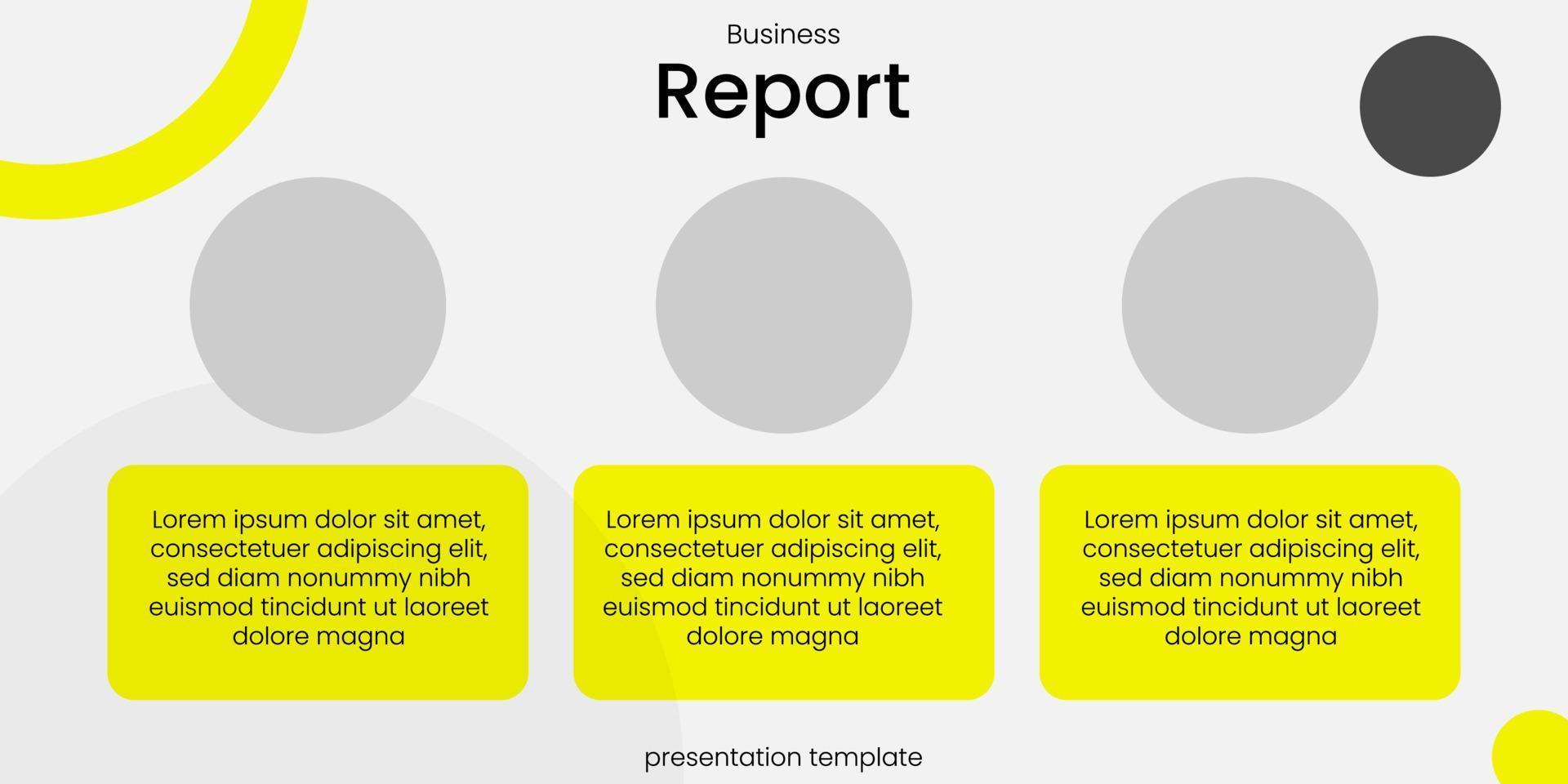 bussiness report infographics presentation vector