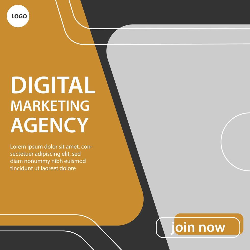 Creative Business Promotion Social Media Square Post or Banner Design Template vector