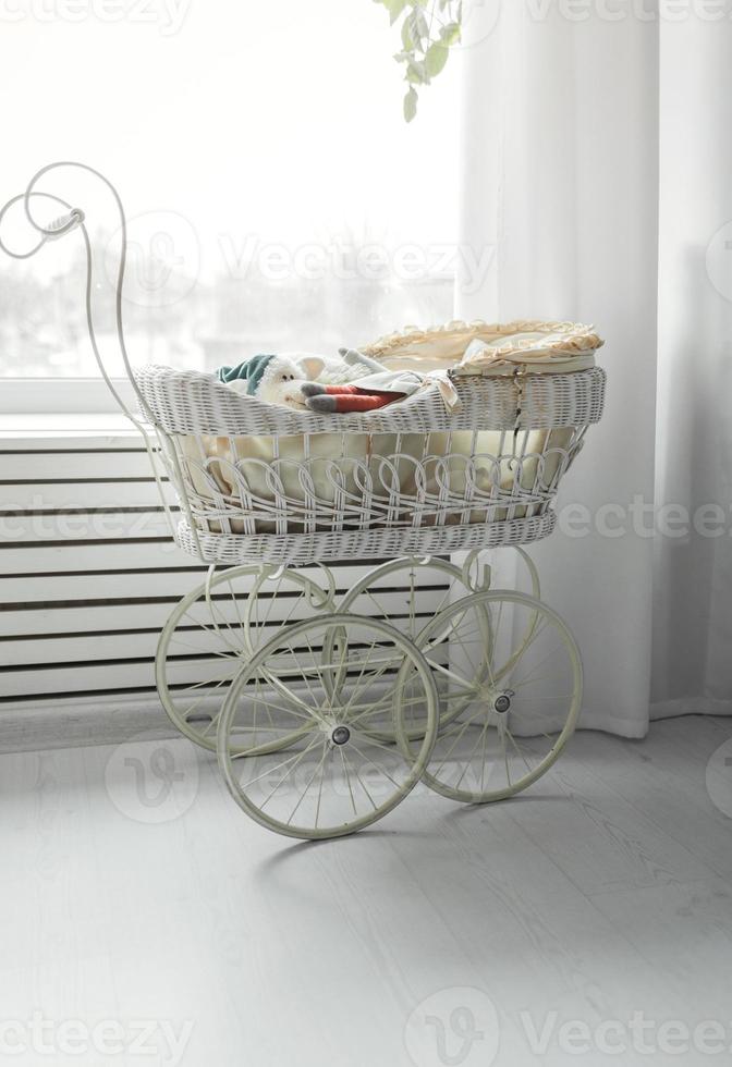 Vintage baby buggy photo