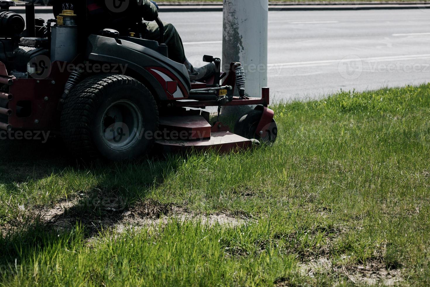 Ride-on lawnmower outdoors photo