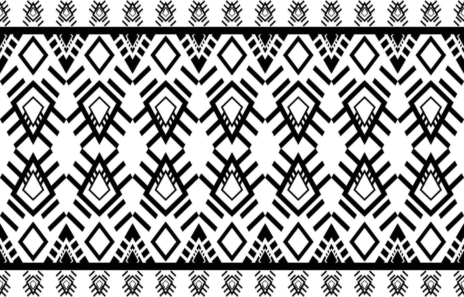 geometric design pattern fabric ethnic oriental traditional abstract black and white. for embroidery style, curtain, background, carpet, wallpaper, cloth, wrapping, batik, fabric,Vector illustration vector
