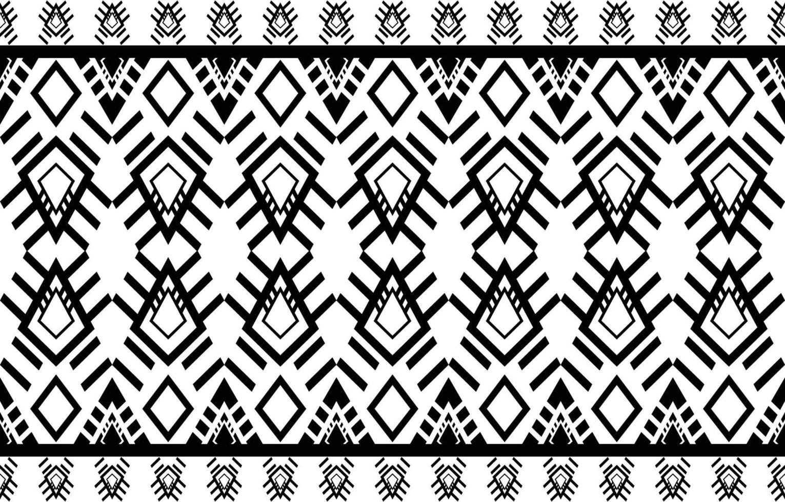 geometric design pattern fabric ethnic oriental traditional abstract black and white. for embroidery style, curtain, background, carpet, wallpaper, cloth, wrapping, batik, fabric,Vector illustration vector