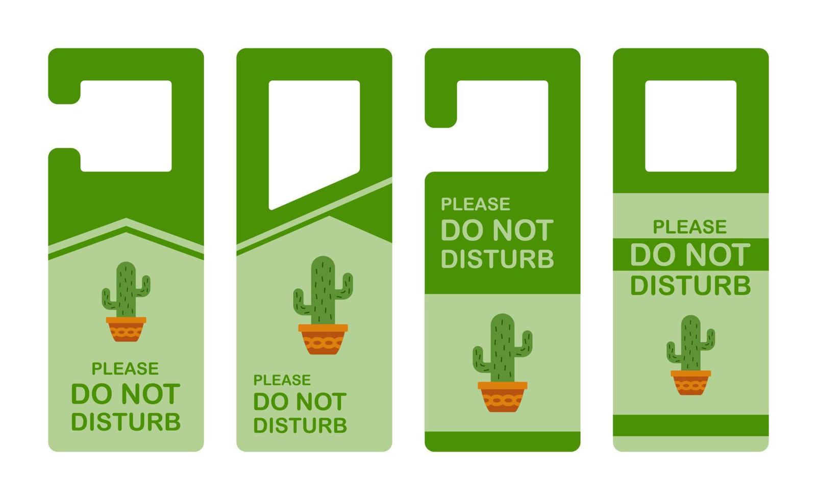 Hotel hanger sign with Cactus vector