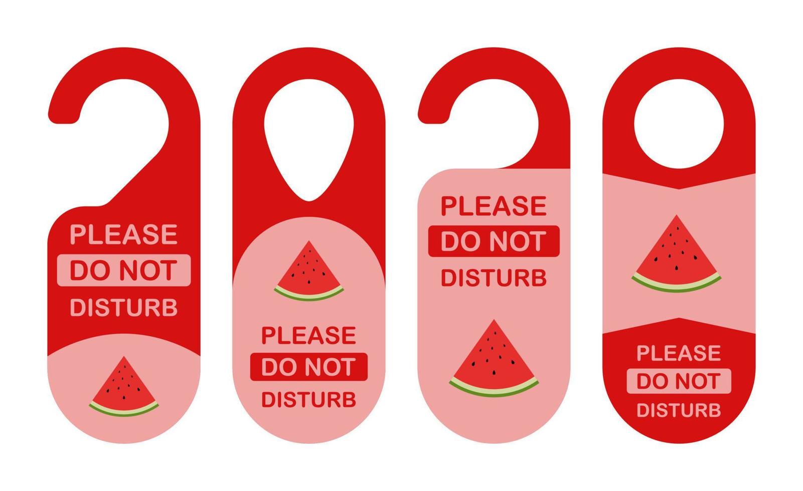 Hotel hanger sign with Watermelon vector