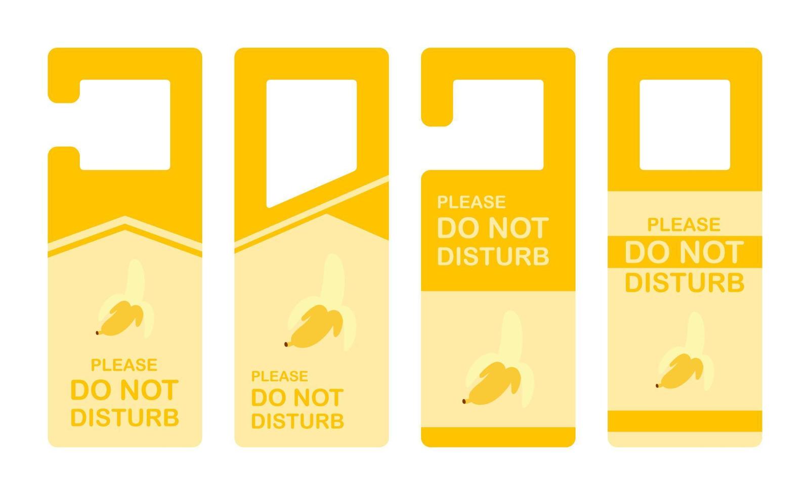 Hotel hanger sign with Banana vector