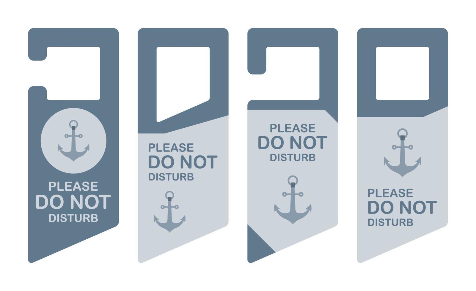 Hotel hanger sign with Anchor vector