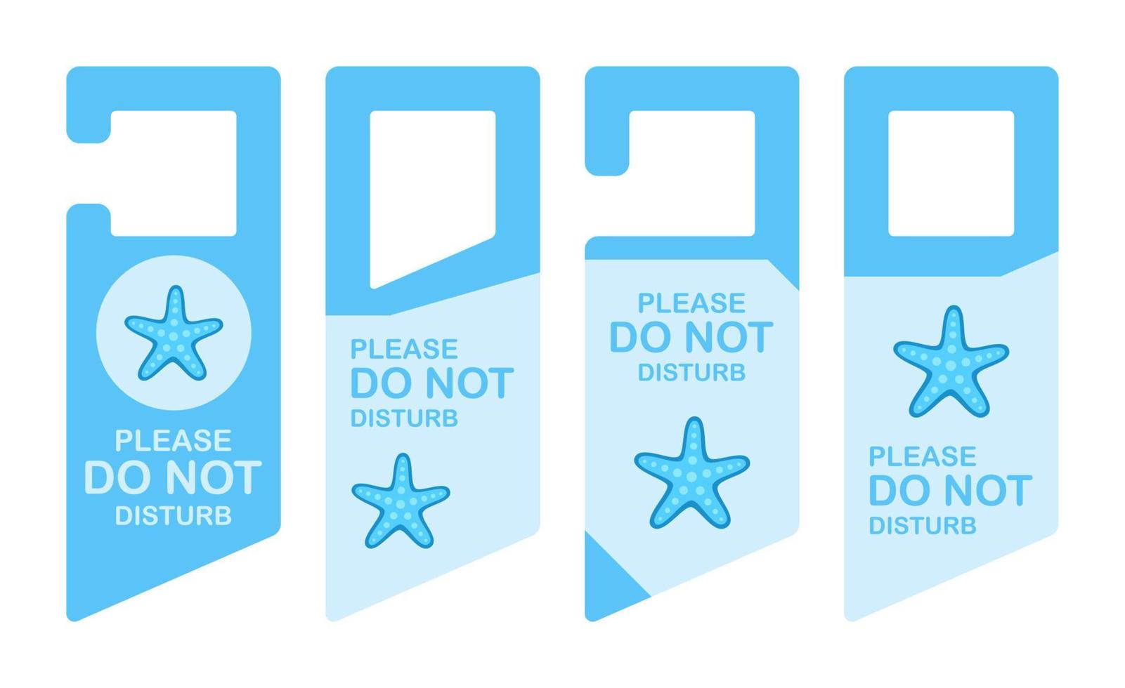 Hotel hanger sign with Starfish vector