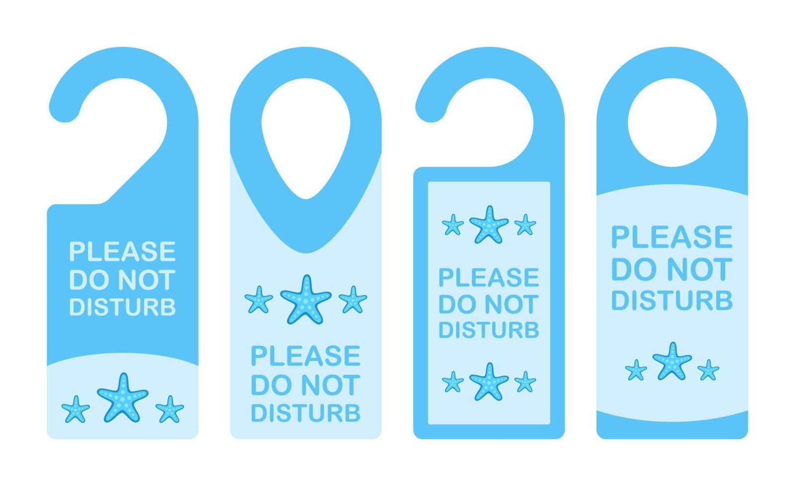 Hotel hanger sign with Starfish vector