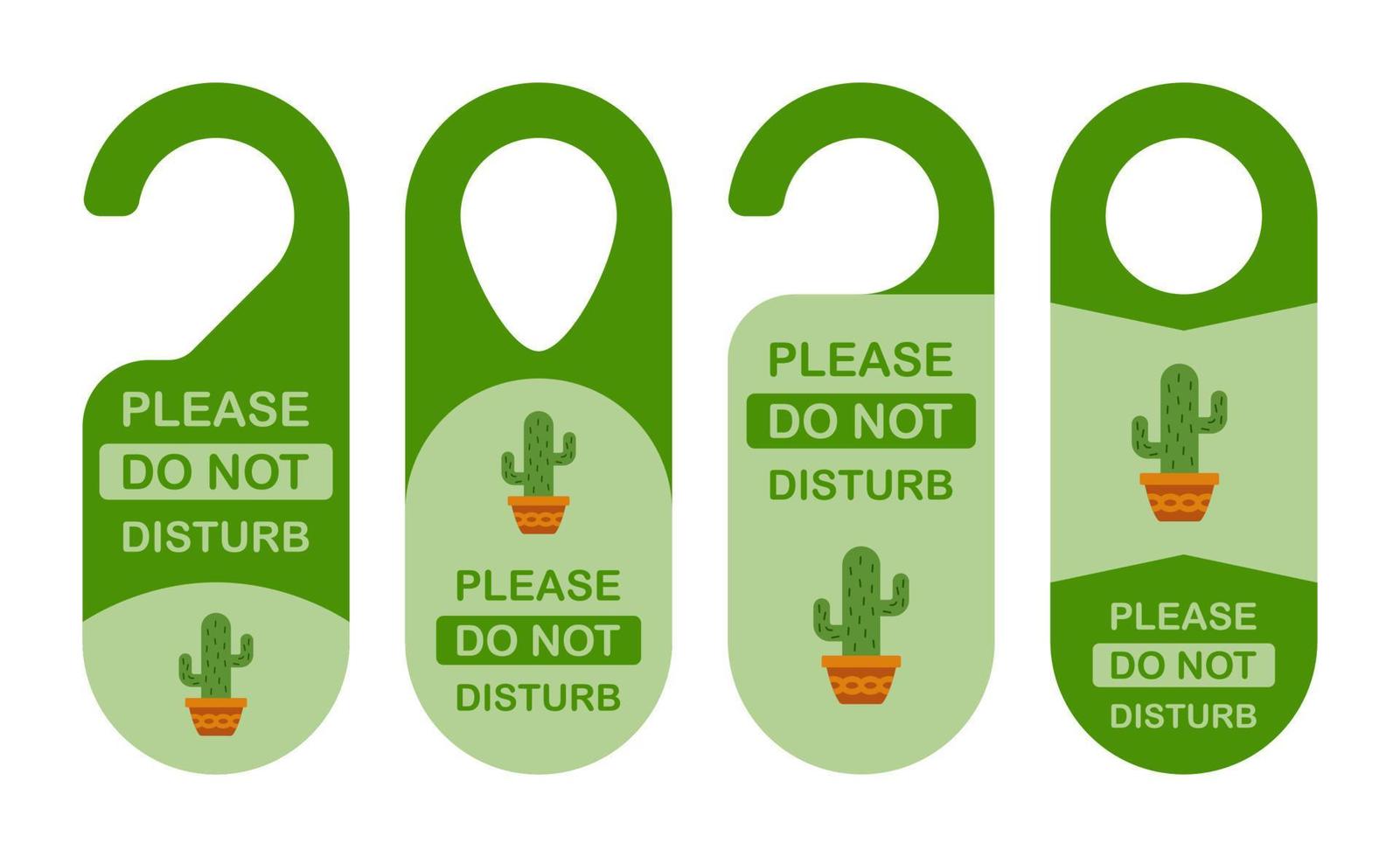 Hotel hanger sign with Cactus vector
