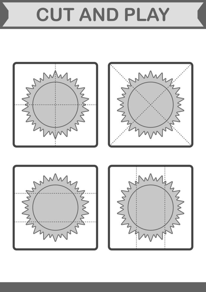 Cut and play with Sun vector