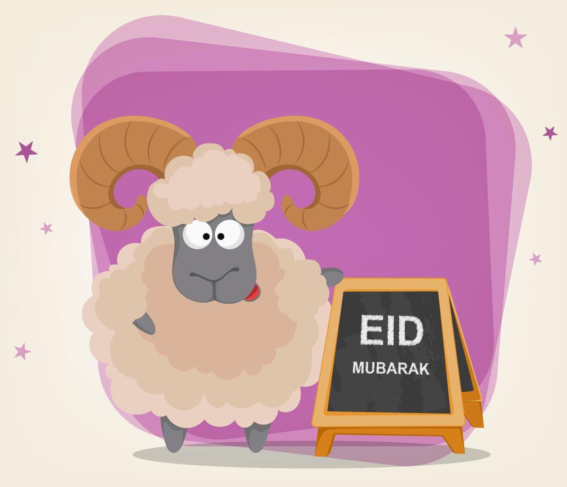 Festival of sacrifice Eid al-Adha vector