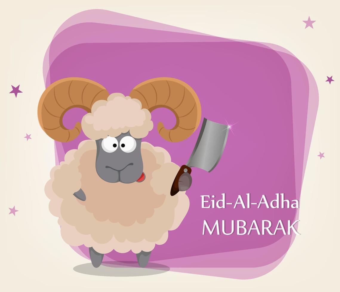 Festival of sacrifice Eid al-Adha vector