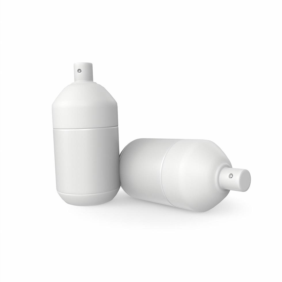 white spray bottle 3d modelling photo