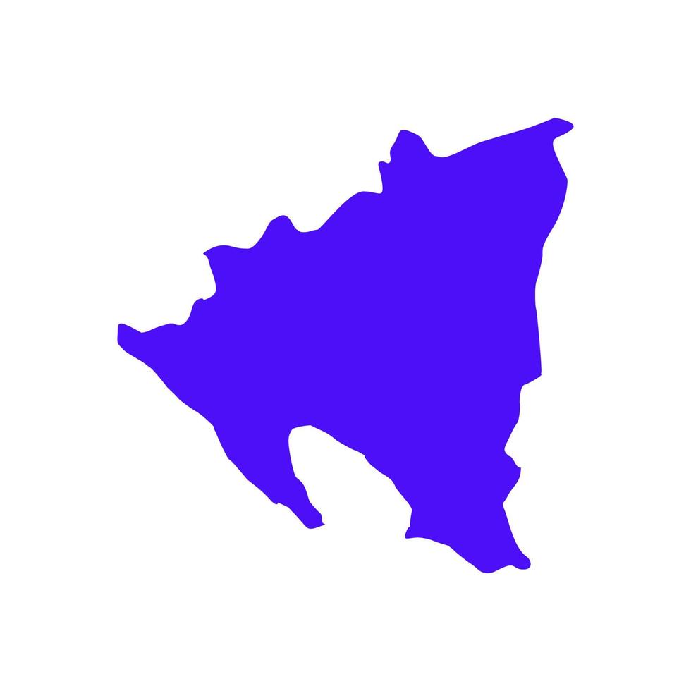 nicaragua mapa ilustrado vector