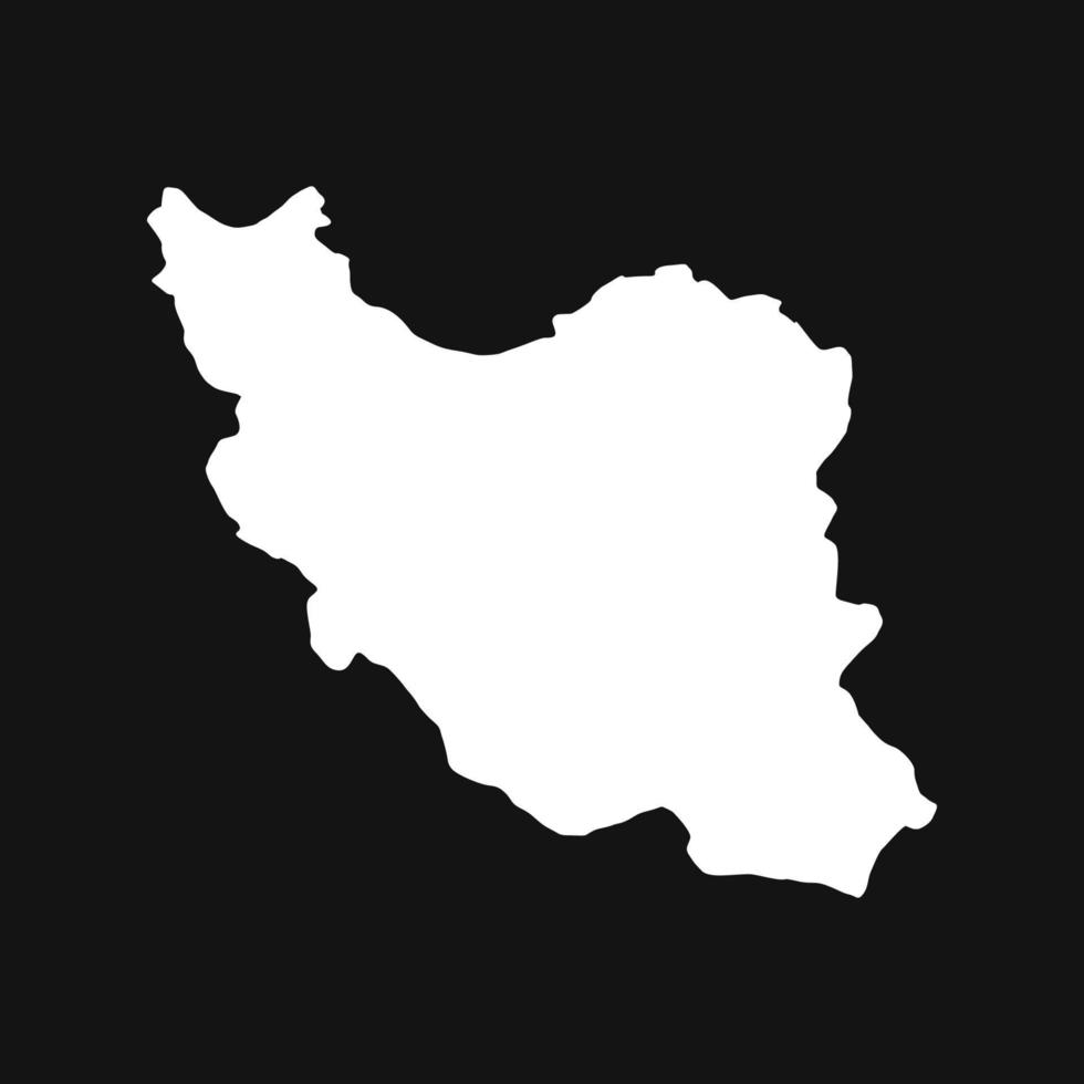 Illustrated iran map vector