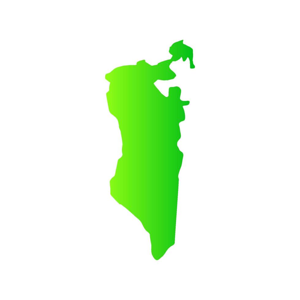 Bahrain map illustrated vector