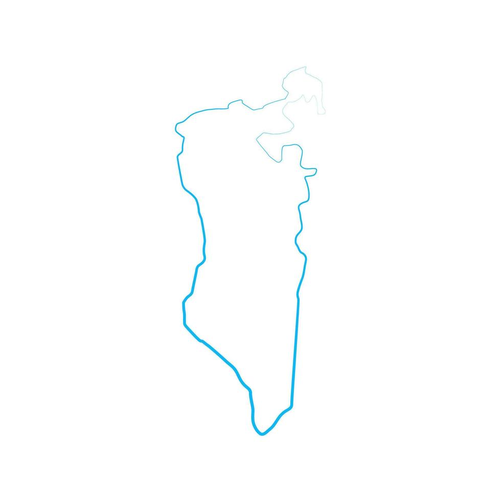 mapa de bahrein ilustrado vector