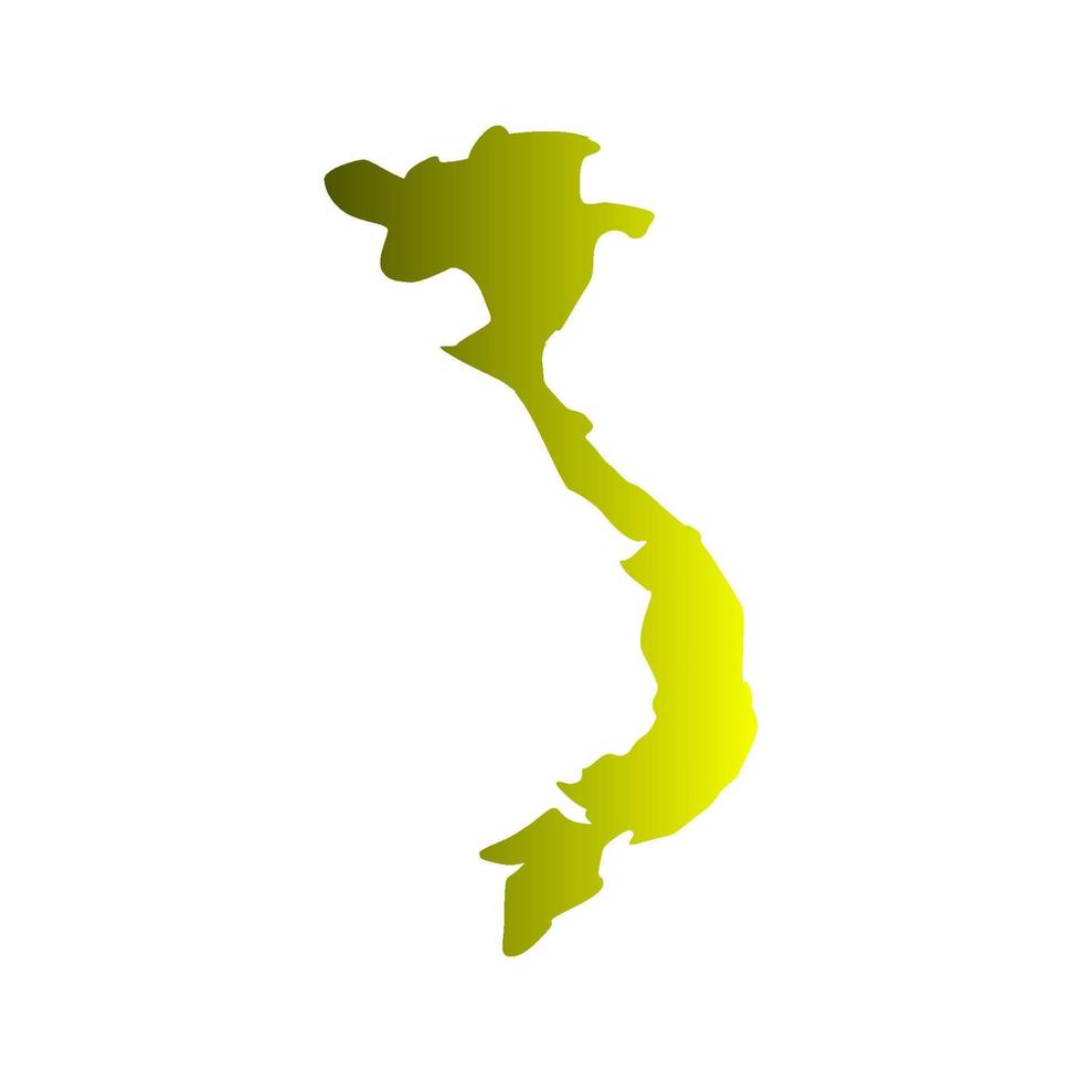 Vietnam map illustrated vector