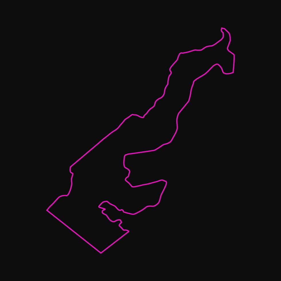 Illustrated Monaco map vector